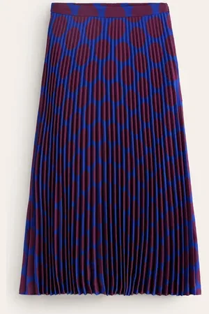 Boden Camilla Pleated Midi Skirt Women