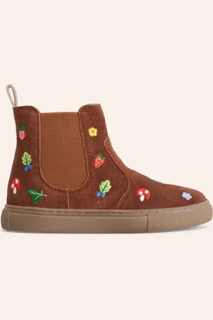 Boden Embroidered Ankle Boot Girls