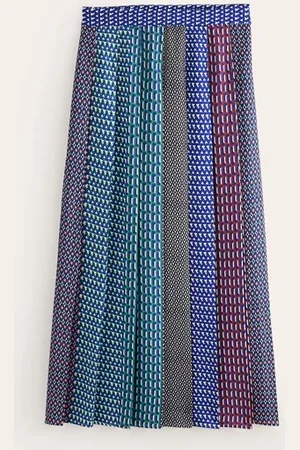 Boden Knife Pleat Midi Skirt Women