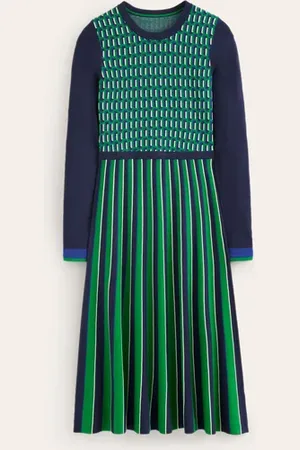 Boden Maria Jacquard Knitted Dress Women