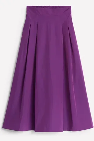 Boden Isabella Taffeta Midi Skirt Women