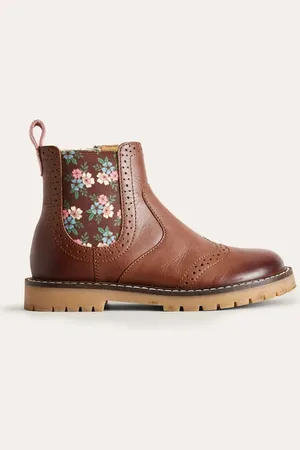 Boden Leather Chelsea Boots Girls