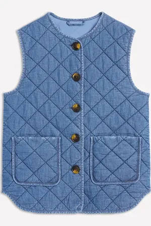 Boden Denim Quilted Gilet Women