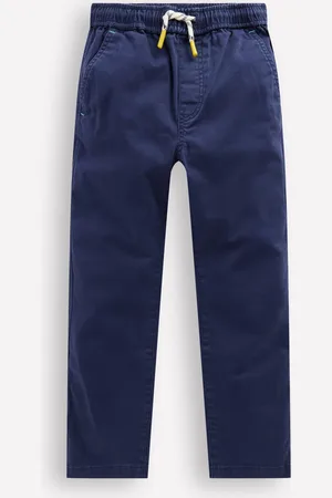 Boden Slim Pull On TrousersCollege Navy Twill Boys
