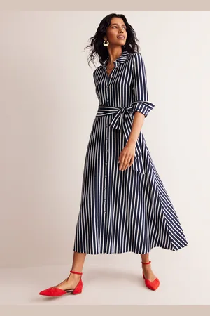 Boden Marcia Jersey Midi Shirt Dress- Women