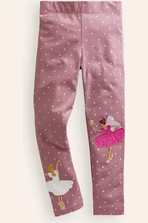 Boden Appliqu?? LeggingsVintage Pink Ballerinas Girls