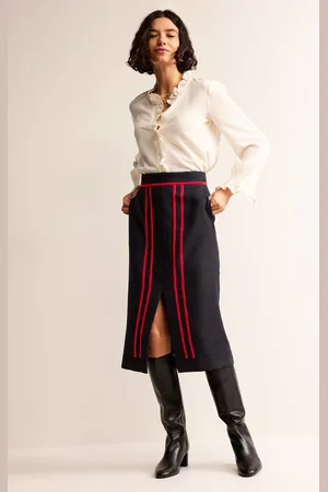 Boden Cassandra Midi SkirtNavy Women