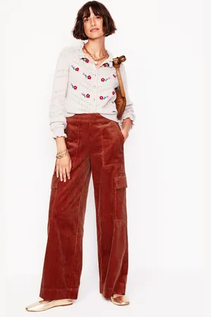 Boden Cord PullOn PantsRed Women