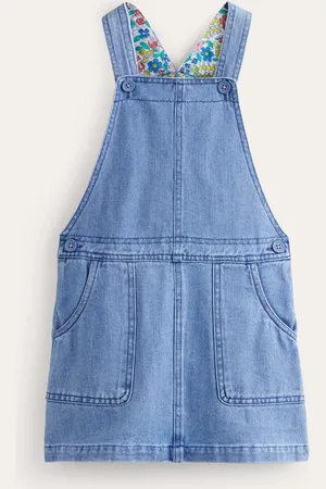 Boden Overall DressMid Vintage Denim Girls