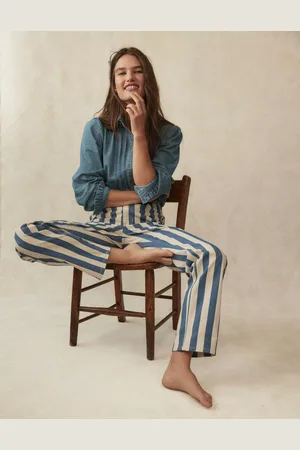 Boden High Rise Stripe JeansMarine Wide Stripe Women
