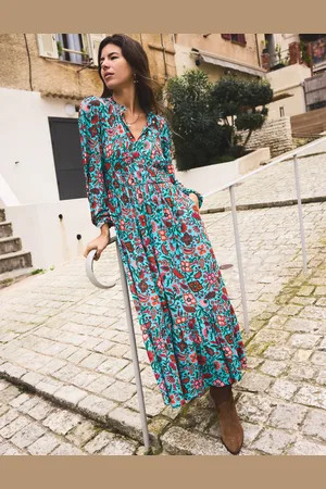 Boden Rosamund Jersey Midi Tea DressBlue,Oriental Paradise Women