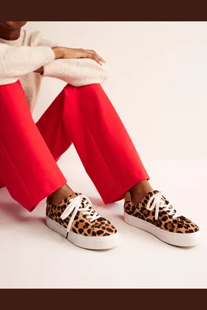 Boden Leather Flatform SneakersLeopard Women