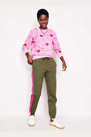 Boden Side Panel SweatpantsKhaki Women