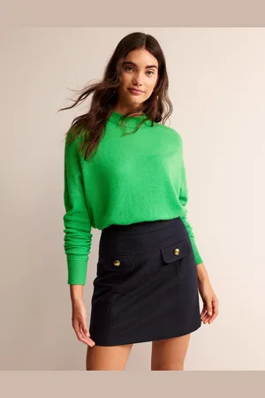 Boden Estella Wool Mini SkirtNavy Women