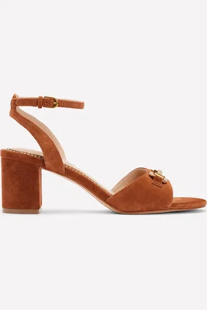 Boden Iris Snaffle Block Heel SandalTan Women