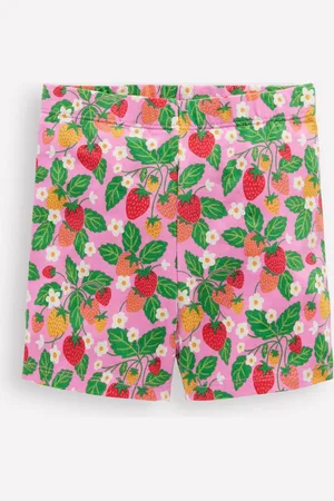 Boden Cartwheel ShortsCosmos Pink Strawberry Patch Girls