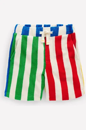 Boden Towelling ShortsHotch Potch Stripe Boys