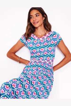 Boden Melanie Jersey Midi DressGallery Blue, Ivy Trellis Women