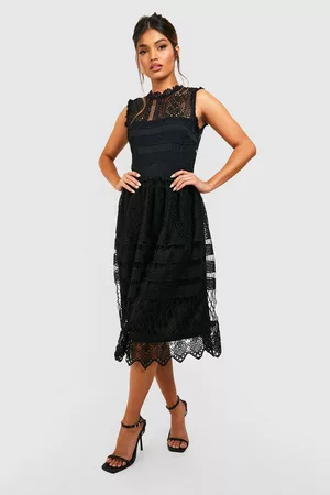 Boohoo Womens Boutique Lace Skater Bridesmaid Dress - - 4