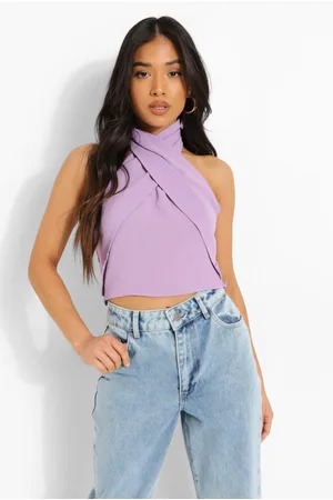 Halter Tops & Shirts - Purple - women - Shop your favorite brands