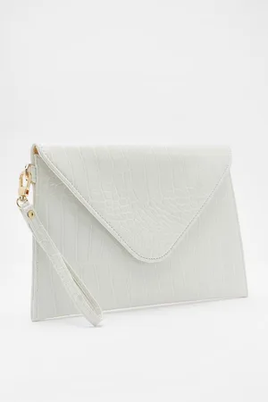 boohoo Quilted Faux Leather Cross Body Chain Bag - White - One Size