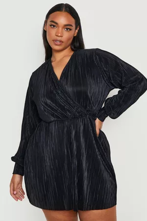 Boohoo Women T-shirts - Womens Plus Plisse Wrap Romper - - 12