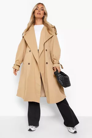 Boohoo Womens Plus Belted Trench Coat - - 12
