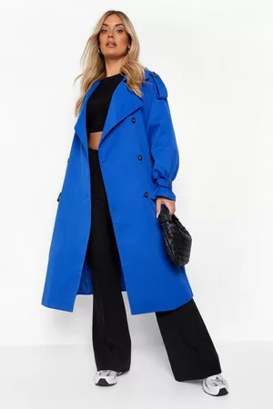 Boohoo Womens Plus Belted Trench Coat - - 12