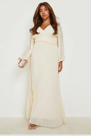 O Ring Linen Flare Sleeve Maxi Dress