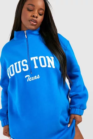 Boohoo Womens Plus Oversized Houston Zip Sweat Dress - - 12