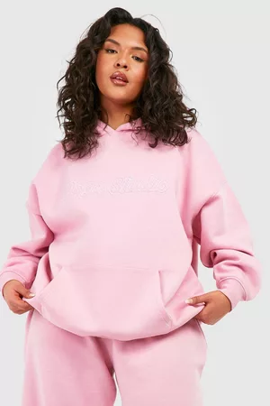 Boohoo Women Hoodies - Womens Plus Dsgn Studio 3D Embroidered Oversized Hoodie - - 12