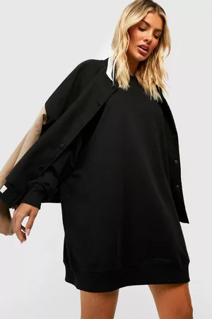 Boohoo Women Casual Dresses - Womens Super Oversized Sweatshirt Dress - - 4
