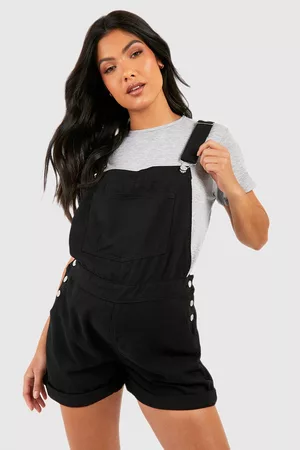Boohoo Women Jeans - Womens Maternity Denim Overall Shorts - - 4