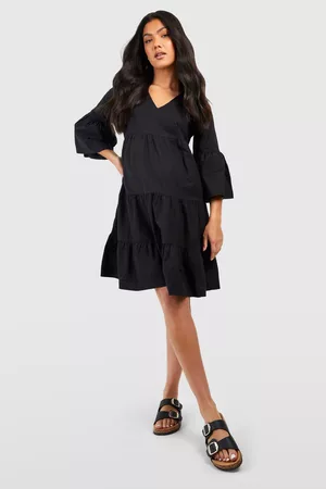 Boohoo Women Graduation Dresses - Womens Maternity Tiered Smock Dress - - 4