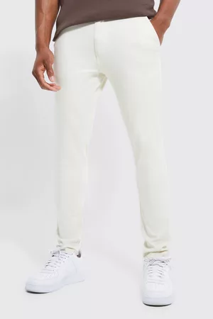 Boohoo Women Chinos - Mens Fixed Waist Stretch Skinny Chino - - 28