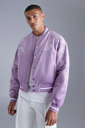 Purple Minnesota Vikings Field Goal Bomber Jacket