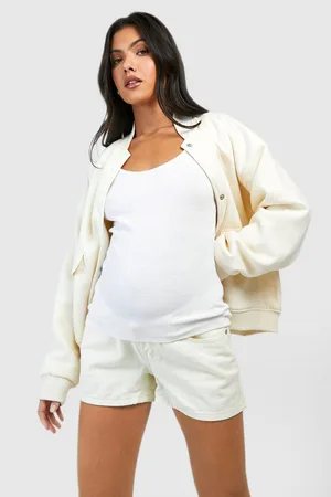 Maternity Linen Drawstring Shorts