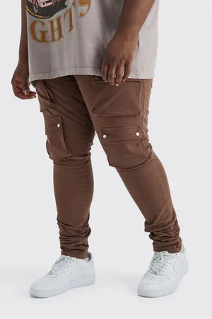 Plus Fixed Waist Skinny Stacked Multi Cargo Pants