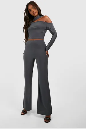 High Rise Tapered Crop Tailored Trouser
