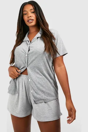 Boohoo Womens Plus Peached Jersey Knit Pj Short - - 12