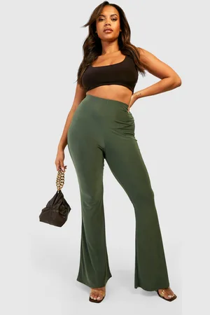 Boohoo Womens Plus Slinky Flared Legging - - 12