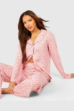 Boohoo Womens Tall Shirt And Pants Pj Set - - 2