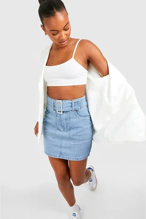 Boohoo Womens Tall Cargo Belted Mini Skirt - - 6
