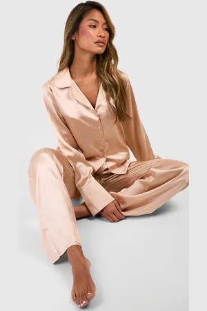 Boohoo Womens Oversized Pajama Set - - 2