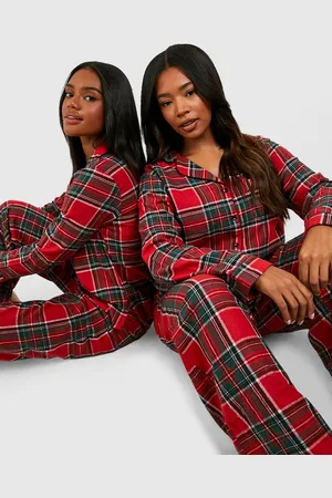 Boohoo Womens Mix And Match Flannel Pj Pants - - 4