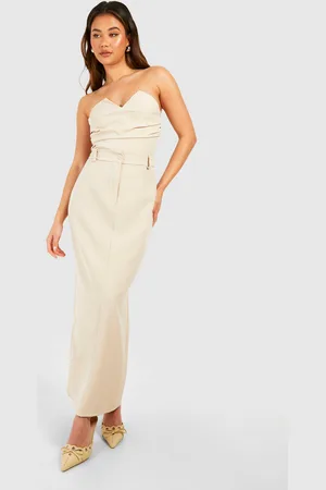 Boohoo Womens Column Midi Skirt - - 4