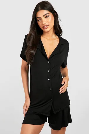 Boohoo Womens Maternity Button Down Short Pj Set - - 6