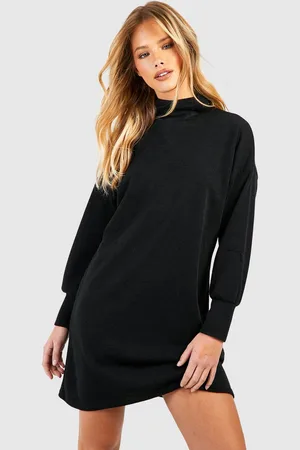 Boohoo Womens Turtleneck Knit Sweater Dress - - 6