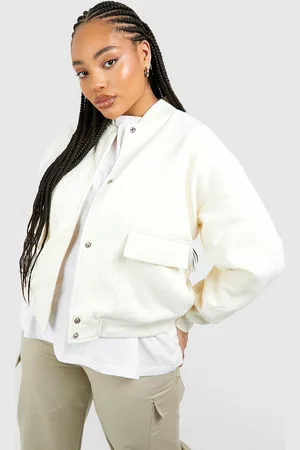 Boohoo Womens Plus Pocket Detail Bomber Jacket - - 12