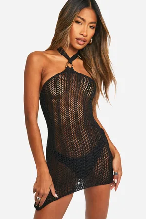 Boohoo Womens O Ring Trim Detail Crochet Mini Dress - - 4